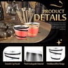 image:imageGejoy 100 Pcs 9 oz Rimmed Swirl Plastic Cup OrangeBlack  Gold