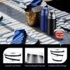 image:imageGejoy 100 Pcs 9 oz Rimmed Swirl Plastic Cup OrangeBlackBlue