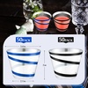 image:imageGejoy 100 Pcs 9 oz Rimmed Swirl Plastic Cup OrangeBlackBlue