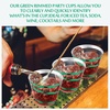 image:imageGejoy 100 Pcs 9 oz Rimmed Swirl Plastic Cup OrangeDark Green