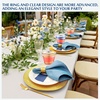 image:imageGejoy 100 Pcs 9 oz Rimmed Swirl Plastic Cup OrangeGold  Blue