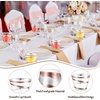 image:imageGejoy 100 Pcs 9 oz Rimmed Swirl Plastic Cup OrangeGold  Rose Gold