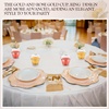 image:imageGejoy 100 Pcs 9 oz Rimmed Swirl Plastic Cup OrangeGold  Rose Gold