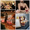 image:imageGejoy 100 Pcs 9 oz Rimmed Swirl Plastic Cup OrangeGold  Rose Gold