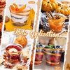 image:imageGejoy 100 Pcs 9 oz Rimmed Swirl Plastic Cup OrangeOrange