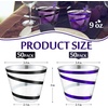 image:imageGejoy 100 Pcs 9 oz Rimmed Swirl Plastic Cup OrangePurple  Black