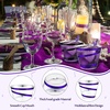 image:imageGejoy 100 Pcs 9 oz Rimmed Swirl Plastic Cup OrangePurple  Black