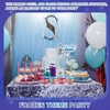 image:imageGejoy 100 Pcs 9 oz Rimmed Swirl Plastic Cup OrangePurple  Blue