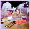 image:imageGejoy 100 Pcs 9 oz Rimmed Swirl Plastic Cup OrangePurple  Gold