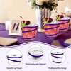 image:imageGejoy 100 Pcs 9 oz Rimmed Swirl Plastic Cup OrangePurple