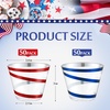 image:imageGejoy 100 Pcs 9 oz Rimmed Swirl Plastic Cup OrangeRed  Blue