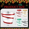 image:imageGejoy 100 Pcs 9 oz Rimmed Swirl Plastic Cup OrangeRed  Gold  Green  Black