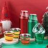 image:imageGejoy 100 Pcs 9 oz Rimmed Swirl Plastic Cup OrangeRed  Green