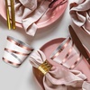 image:imageGejoy 100 Pcs 9 oz Rimmed Swirl Plastic Cup OrangeRose Gold