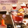 image:imageGejoy 100 Pcs 9 oz Rimmed Swirl Plastic Cup OrangeRose Gold
