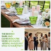 image:imageGejoy 100 Pcs 9 oz Rimmed Swirl Plastic Cup OrangeSage Green