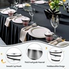 image:imageGejoy 100 Pcs 9 oz Rimmed Swirl Plastic Cup OrangeSilver  Black