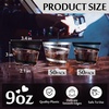 image:imageGejoy 100 Pcs 9 oz Rimmed Swirl Plastic Cup OrangeSilver  Black