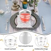 image:imageGejoy 100 Pcs 9 oz Rimmed Swirl Plastic Cup OrangeSilver