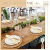 image:imageGejoy 18 Pcs Boho Woven Placemat Wood Bead Napkin Ring with Dinner Napkin18