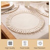 image:imageGejoy 18 Pcs Burlap Placemat Wood Napkin Ring Dinner Napkin Sage GreenIvory