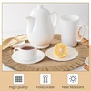 image:imageGejoy 18 Pcs Burlap Placemat Wood Napkin Ring Dinner Napkin Sage GreenNatural