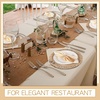 image:imageGejoy 18 Pcs Burlap Placemat Wood Napkin Ring Dinner Napkin Sage GreenNatural