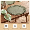 image:imageGejoy 18 Pcs Burlap Placemat Wood Napkin Ring Dinner Napkin Sage GreenSage Green