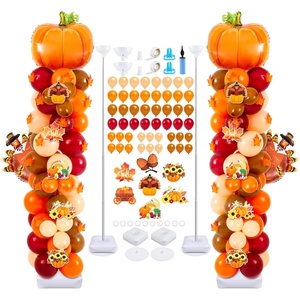 image:imageGejoy 2 Set Thanksgiving Balloon Column Stand Kit with 194 Balloons 65 ft